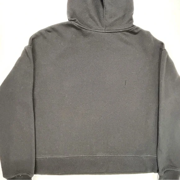 Reebok Black Crop Hoodie Sweatshirt Size Medium Women's - Picture 6 of 7
